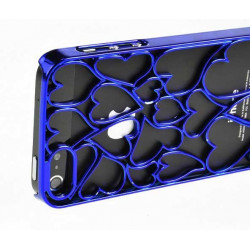 Coque LOVE DESIGN bleue pour iPhone 5