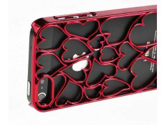 Coque LOVE DESIGN rouge pour iPhone 5