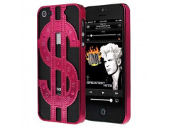 Coque DOLLAR DESIGN rose pour iPhone 5