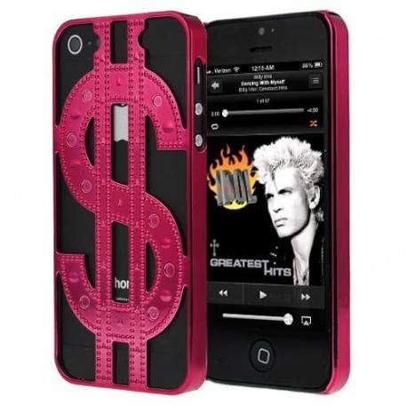 Coque DOLLAR DESIGN rose pour iPhone 5