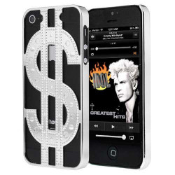 Coque DOLLAR DESIGN argente pour iPhone 5