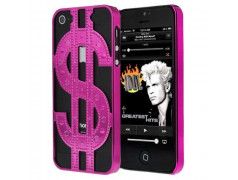 Coque DOLLAR DESIGN rose  pour iPhone 5