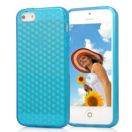 Coque NID D ABEILLES bleue pour iPhone 5