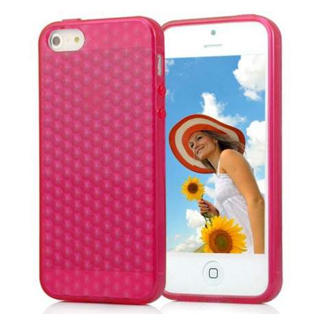 Coque NID D ABEILLES rose pour iPhone 5