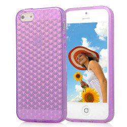 Coque NID D ABEILLES mauve pour iPhone 5