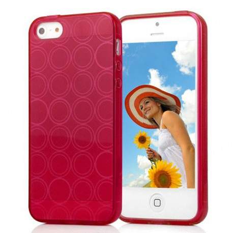 Coque CIRCLE 2 rouge pour iPhone 5