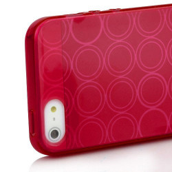 Coque CIRCLE 2 rouge pour iPhone 5