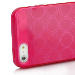 Coque CIRCLE 2 rose pour iPhone 5