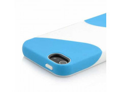 Coque STYLISH bleue et blanche pour iPhone 5