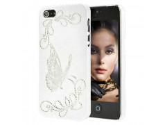 Coque PAPILLON blanche pour iPhone 5