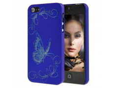 Coque PAPILLON bleue pour iPhone 5