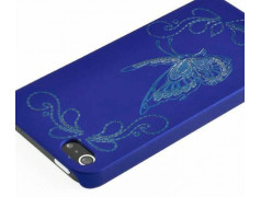 Coque PAPILLON bleue pour iPhone 5