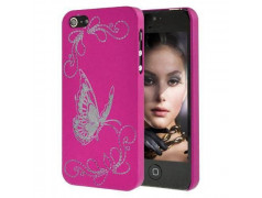 Coque PAPILLON rose pour iPhone 5