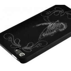 Coque PAPILLON noire pour iPhone 5