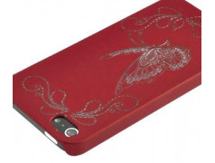 Coque PAPILLON rouge pour iPhone 5