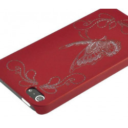 Coque PAPILLON rouge pour iPhone 5