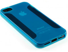 Coque SIMPLE DESIGN bleue pour iPhone 5