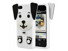 Coque CHIEN 3D blanche pour iPhone 5