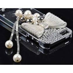 Coque STRASS papillon pour iPhone 5