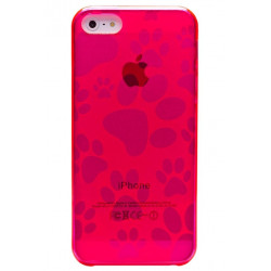 Coque DOG PAW rose pour iPhone 5