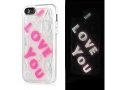 Coque phosphorescente I LOVE YOU pour iPhone 5