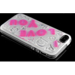 Coque phosphorescente I LOVE YOU pour iPhone 5