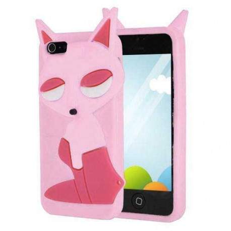 Coque FOX rose pour iPhone 5