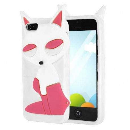 Coque FOX blanche pour iPhone 5