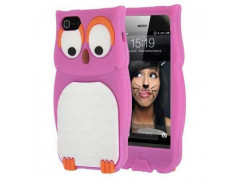 Coque HIBOU rose pour iPhone 5