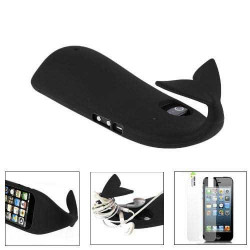 Coque BALEINE noire pour iPhone 5