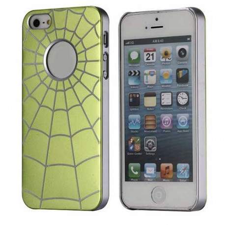 Coque SPIDER ALU jaune pour iPhone 5