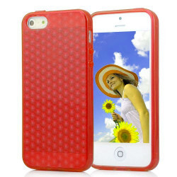 Coque NID D ABEILLES rouge pour iPhone 5