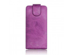 Etui cuir mauve pour Iphone 4 et 4S