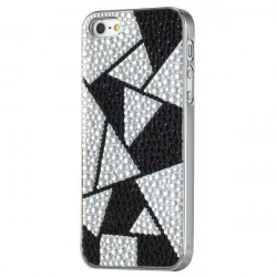 Coque STRASS BLACK and WHITE pour iPhone 5