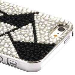 Coque STRASS BLACK and WHITE pour iPhone 5