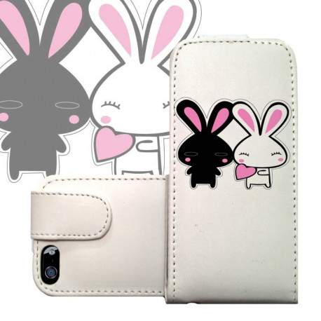 Etui cuir LAPIN 2 pour iPhone 5