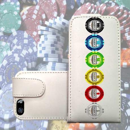 Etui cuir POKER pour iPhone 5