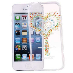 Coque CRYSTAL COEUR pour iPhone 5 et 5S 