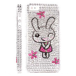 Coque BLING RABBIT 2 diamants pour iPhone 5 et 5S