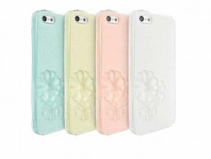 Coque DAHLIA rose pour iPhone 5 et 5S