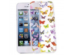 Coque CRYSTAL PAPILLON pour iPhone 5 et 5S 