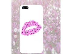 Coque LEVRES FLEURS pour iPhone 5 et 5S