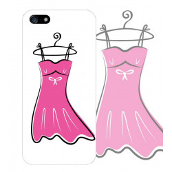 Coque ROBE ROSE pour iPhone 5 et 5S