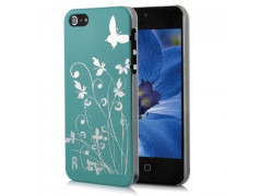 Coque JUNGLE bleue pour iPhone 5 et 5S