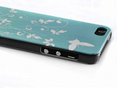 Coque JUNGLE bleue pour iPhone 5 et 5S