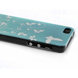 Coque JUNGLE bleue pour iPhone 5 et 5S