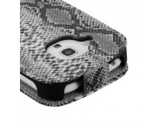 Etui cuir SERPENT gris pour Iphone 5 et 5S