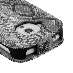 Etui cuir SERPENT gris pour Iphone 5 et 5S