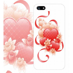 Coque COEUR et RUBAN pour Iphone 6 (4.7)