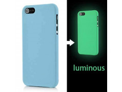 Coque phosphorescente bleue pour iPhone 5 et 5S